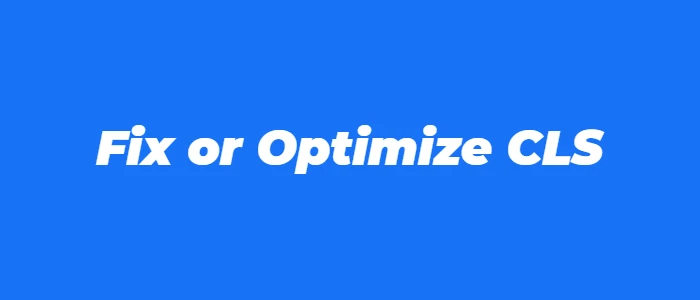 optimize cls wordpress