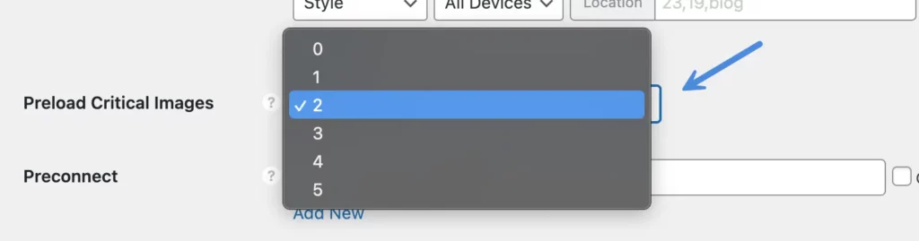 preload critical images perfmatters